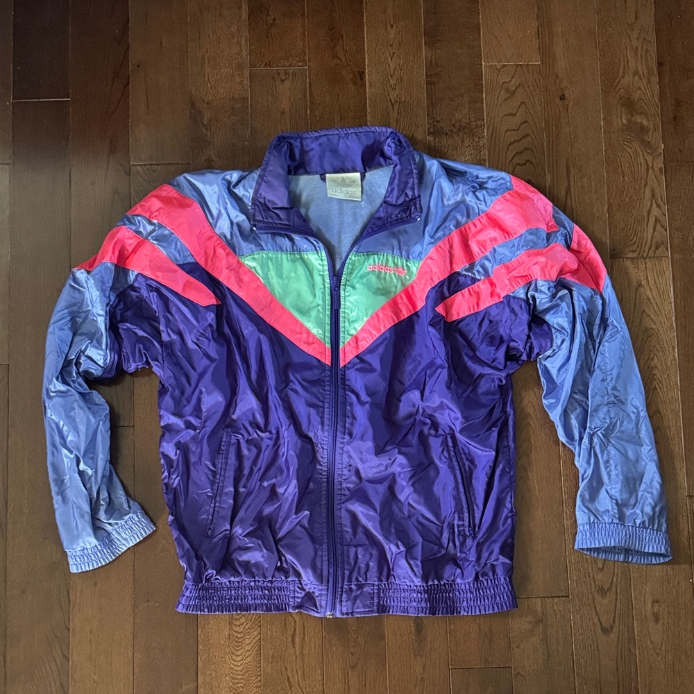 VINTAGE Adidas Multicolor Retro Jacket - Medium